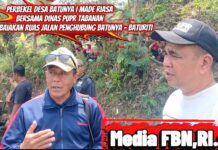 Made Riasa: Akses Jalan Batunya-Baturiti di Perbaiki Warga Kini Mudah ke Pasar Bawa Hasil Pertanian